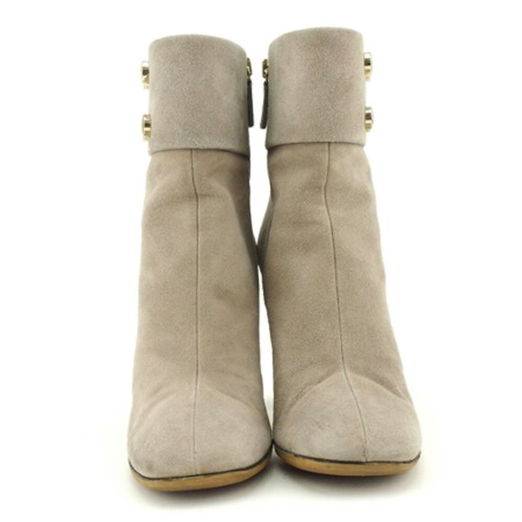 Authenticity guaranteed  USED GUCCI boots short gray gray suede - Picture 1 of 8